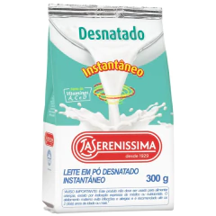Kit 4x Leite em Pó Desnatado Instantâneo LA SERENISSIMA 300g - comprar online