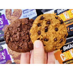 Kit c/ 10und Cookie BELIVE Double Chocolate Zero Açucar 67g - loja online