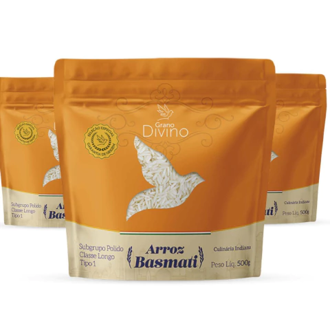 Kit c/ 3und Arroz Basmati GRANO DIVINO 500g
