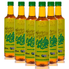 Kit c/ 6und Vinagre Caldo de Cana Orgânico FLACH Pet 600ml