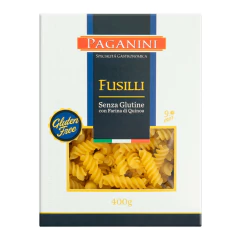 Kit c/ 3 Macarrão Italiano Fusilli sem Glúten PAGANINI 400g - loja online
