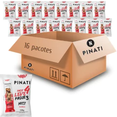 Kit c/ 16und Barra de Nuts Pinati Canela 120g (4x30g)