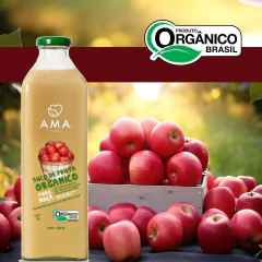 Suco de Maçâ Orgânico 100% Puro AMA 1 litro na internet