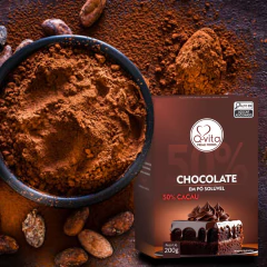 Kit c/ 6und Chocolate em Pó 50% Cacau 200g QVITA na internet