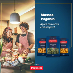 Imagem do Kit c/ 6un Macarrão Fettuccini Nidi Verde PAGANINI 500g