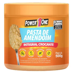 Pasta de Amendoim Power1One Crocante 500g (6 Potes) - comprar online