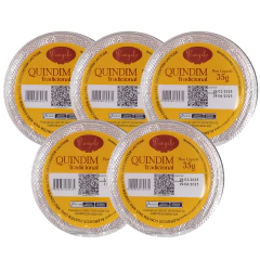 Kit c/ 5und Quindim Tradicional D'ANGELO 35g