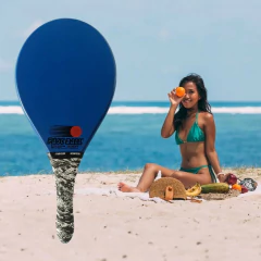 Kit c/ 2 Raquete Fastball Evolution Azul Tipo Fibra + Bola - loja online