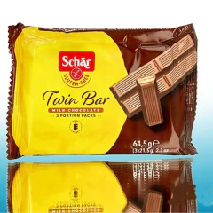 kit c/ 6und Twin Bar Chocolate Wafer s/ Gluten SCHAR 64,5g na internet