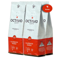 Kit c/ 4pc Café torrado moído OCTÁVIO Clássico 250g