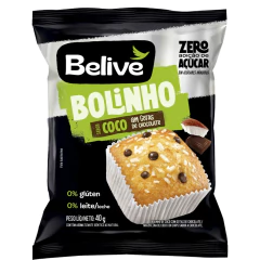 Kit c/ 20und Bolinho BELIVE Coco com Chocolate 40g - comprar online