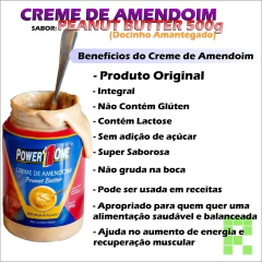 Imagem do Creme de Amendoim Peanut Butter POWER1ONE 500g (3 Potes)