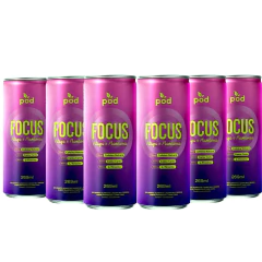 Kit c/ 6und Smart Drink Focus Concentração Mental POD 269ml