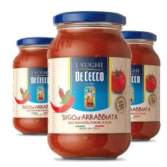 Kit c/ 3und Molho de Tomate All' Arrabbiata DE CECCO 400g