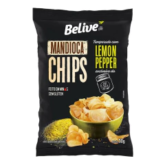 Mandioca Chips BELIVE com Lemon Pepper 50g (10x) - comprar online