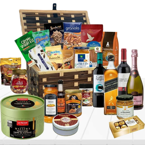 Cesta De Natal Premium MALIBU com 26 Itens - Natal 2025