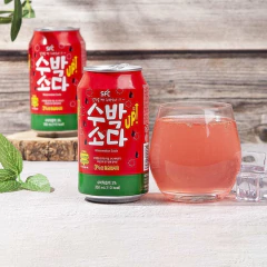 Imagem do Kit c/ 12 und Refrigerante de Melância Coreano SFCBIO 350ml