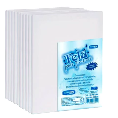 Kit c/ 10und Tela para Pintura em Tecido CORTIARTE 20X30 cm