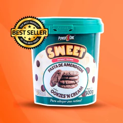 Kit c/ 3und Pasta de Amendoim Power1One Cookies&Cream 500g na internet