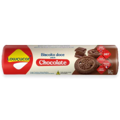 Kit c/12 Biscoito Chocolate e Leite Zero Açúcar LOWCÚCAR 95g - comprar online