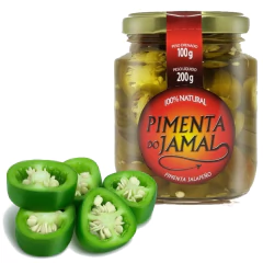 Kit c/ 3und Pimenta Jalapeño Verde em Conserva JAMAL 200g - Fruttato