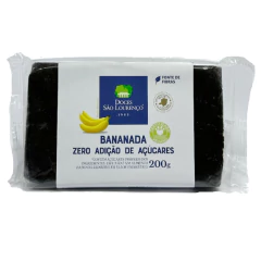 Kit c/ 8und Bananada Natural S/ Açucar SÃO LOURENÇO 200g - comprar online