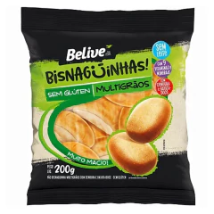 Bisnaguinha Multigraos Belive Sem gluten 200g