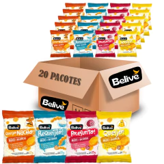 Combo Snacks de Milho 4 Sabores 25g (20 pacotes) BELIVE