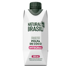 Kit 12un Água de Coco Integral c/ Polpa NATURAL BRASIL 330ml - comprar online