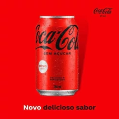 Refrigerante COCA COLA Sem Açucar Lata 350ml (12 Latas) na internet