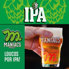 Kit c/ 6und Cerveja MANIACS IPA Garrafa 355ml - Fruttato