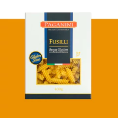 Kit c/ 3 Macarrão Italiano Fusilli sem Glúten PAGANINI 400g - comprar online