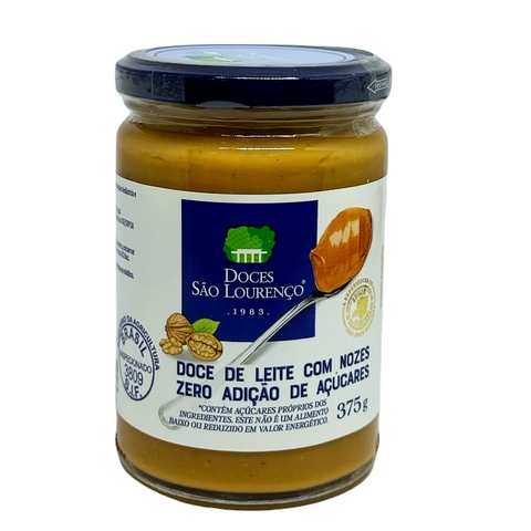 Doce de Leite c/ Nozes S LOURENÇO Zero Ad. Açuc 375g