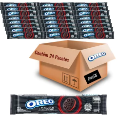 Kit 24und Biscoito Oreo Sabor Coca-Cola Edição Limitada 90g