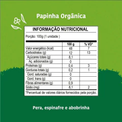 Kit c/ 48un Papinhas Orgânicas Mistas PAPAPÁ 100g na internet