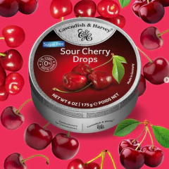 Bala CAVENDISH & HARVEY Sugar Free Sour Cherry 175g - comprar online