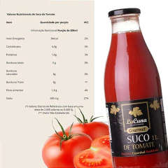 Suco de Tomate Espanhol LACUNA 1L (3 Garrafas) - Fruttato