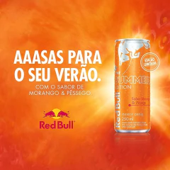 Energético RED BULL Morango/Pessego 250ml (8 Latas) na internet