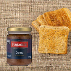 Antepasto Crema di Olive Nere PAGANINI 130g - loja online