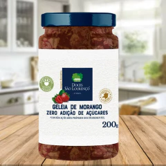 Kit c/ 5un Geleia Morango Zero Ad. Açucar SAO LOURENCO 200g - comprar online