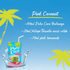 Água de Coco PURO COCO Morango MAGUARY 27x180ml