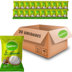 Kit c/ 20und Coco Ralado Adoçado QUALICOCO 100g