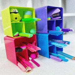 Porta Objetos Full Color Pink c/3 Divisórias DELLO - Fruttato