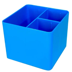Porta Objetos Full Color Azul C/3 Divisórias DELLO