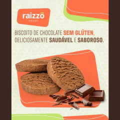 Imagem do Kit c/ 12und Cookie de Chocolate S/ Gluten RAIZZÔ 120g