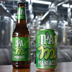 Kit c/ 6und Cerveja MANIACS IPA Garrafa 355ml - loja online