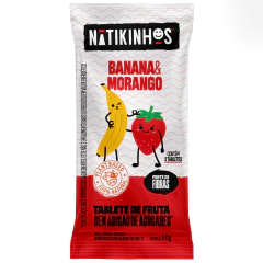 Display Barra Banana Morango 60g (3 unidades de 20g) NATIKOS - comprar online