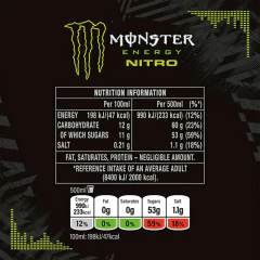 Imagem do Kit 6und Energético MONSTER U.S.A Super Dry Nitro 500ml