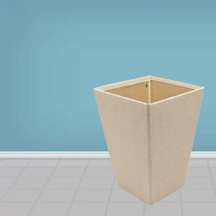 Cesto para Lixo Ecológico DelloGift Creme - Fruttato