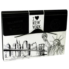 Kit c/ 4und Pasta Sanfonada A4 C/12 Divisórias NY DELLO - comprar online